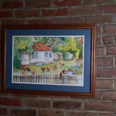Framed Original Painting by Juanita Courtney Faciane