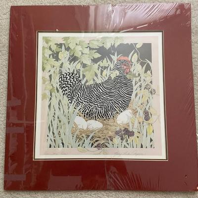 A243 Signed Hen & Rooster Prints