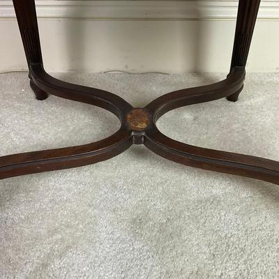 A245 Antique French Louis XVI Style Caneback Chair With Needle Point Seat Cushion