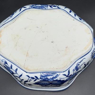 Blue & White Center Bowl