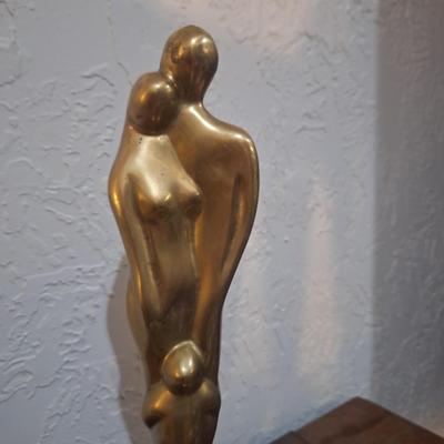 Sale Photo Thumbnail #810: Heavy brass figurines