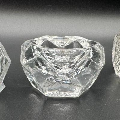 Lot of 3 Individual Salt Cellars