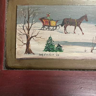 M255 Original Christmas Scene By Betty Fischer 1988