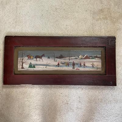 M255 Original Christmas Scene By Betty Fischer 1988