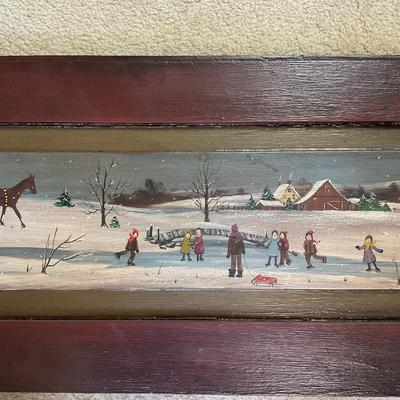 M255 Original Christmas Scene By Betty Fischer 1988