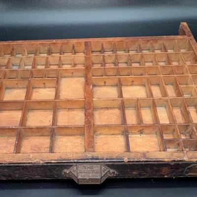 Hamilton Antique Printer Tray