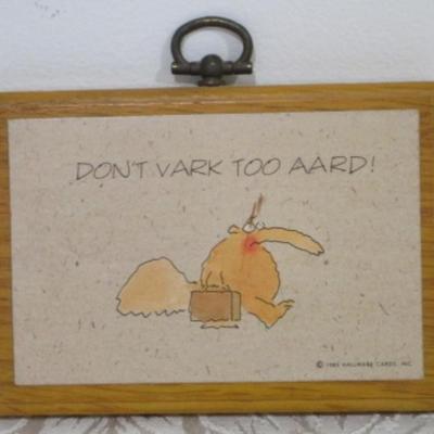 Sale Photo Thumbnail #33: "Don't Vark Too Aard"