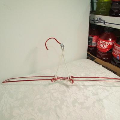 Sale Photo Thumbnail #167: Candles, napkin holder, Vintage Schwinn bicycle pump, travel hanger, Bungee cord 120" long, 2 pkg note cards, etc., See pictures