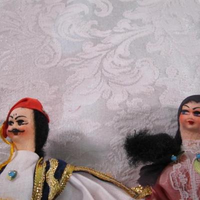 Sale Photo Thumbnail #352:  2 Traditional Soganli dolls from Turkey, 2 Greek dolls