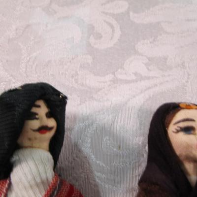 Sale Photo Thumbnail #351:  2 Traditional Soganli dolls from Turkey, 2 Greek dolls