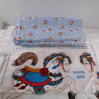 Sale Photo Thumbnail #354: Carousel horses can be sewn & stuffed or used as an applique on shirts, quilt blocks, etc.  The horses are bright colors, See pictures