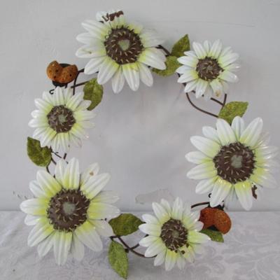 Sale Photo Thumbnail #443: Wreath is 15-1/2" across, birdhouse is 10" tall See pictures