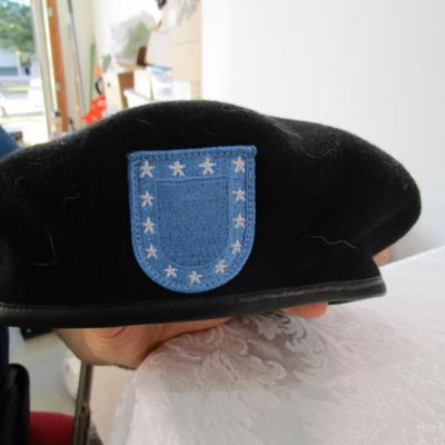 Sale Photo Thumbnail #506: New Beret is size 6-5/8, 2 ball caps are size 6-5/8, 2 ball caps are size 6-7/8