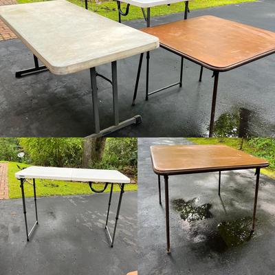 Two Lifetime Folding Tables & Cosco Folding Table (G-MG)