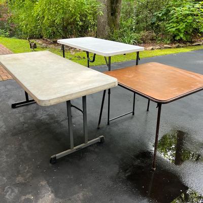Two Lifetime Folding Tables & Cosco Folding Table (G-MG)