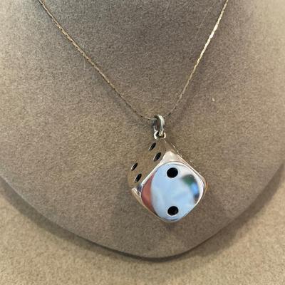 Roll the dice necklace