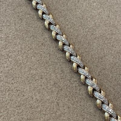 Vermeil 925 bracelet with 925 stamped chain