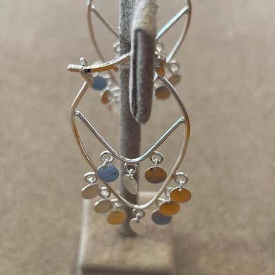 3 pairs sterling post earrings