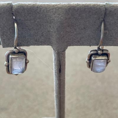 3 pairs sterling post earrings