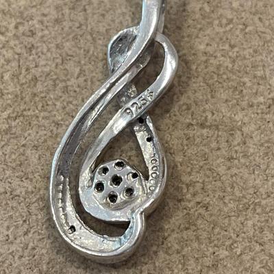 Large 925 pendant and 925 bracelet