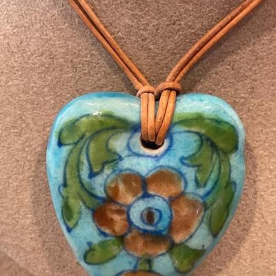 Made in Hong Kong and hand painted necklace