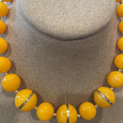 Made in Hong Kong and hand painted necklace