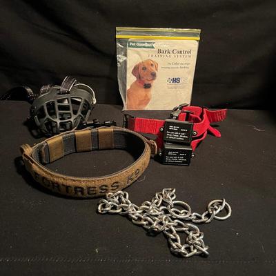 Dog Training Collar, Feed Container & More Dog Items (C-MG)