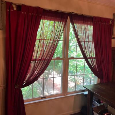 Tab Top Curtains & Sheer Curtains (DR-MG)