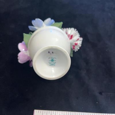Sale Photo Thumbnail #346: Fine Bone China flowers on pedestal bowl