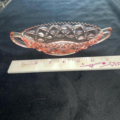 Sale Photo Thumbnail #357: Pink depression glass dish