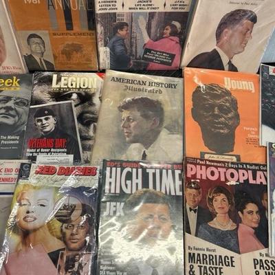 Lot 121 Kennedy Magazines
