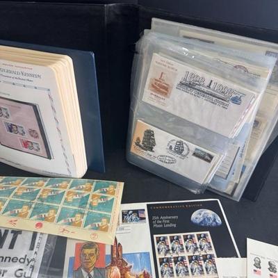 Lot 26 John F. Kennedy memorabilia & Elvis Presley stamps