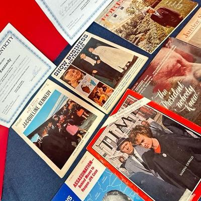 Lot 65 Kennedy magazines owned by JFK’s secretary Evelyn Lincoln