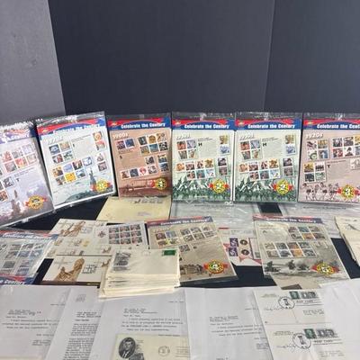 Lot 29 variety of Kennedy stamps, Obama and the Pope