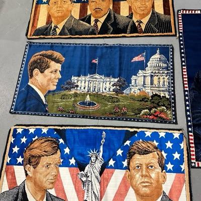 Lot 68 collection of four tapestry style rugs