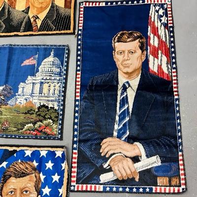 Lot 68 collection of four tapestry style rugs