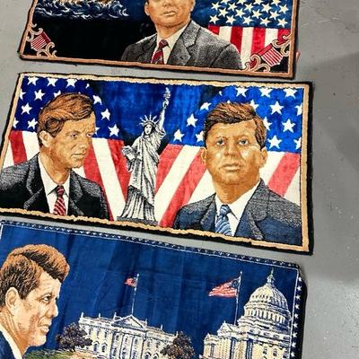 Lot 69 collection of four tapestry style rugs