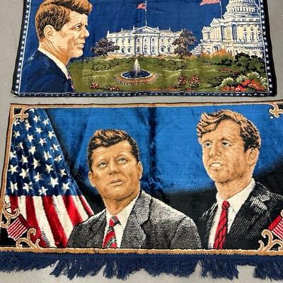 Lot 69 collection of four tapestry style rugs