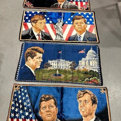 Lot 69 collection of four tapestry style rugs