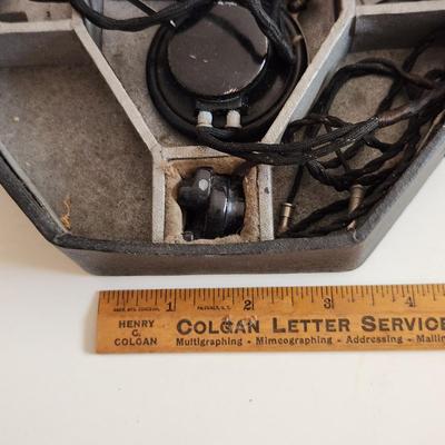 Sale Photo Thumbnail #339: This auction lot is for a Vintage Medical Acousticon.  This is a Silver Anniversary Acousticon, Model 28 Carbon Hearing Aid.  This unit is circa 1927-1932.  Where you gonna find another - can you hear me yet - maybe you need this more than you know!