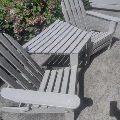 Adirondak Double Chair and Table Set