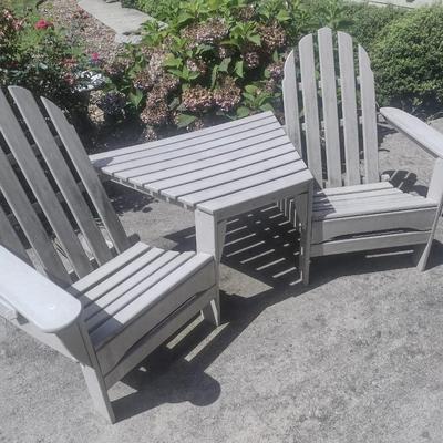 Adirondak Double Chair and Table Set