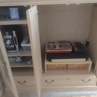 Modern Design Media Cabinet (No Contents)
