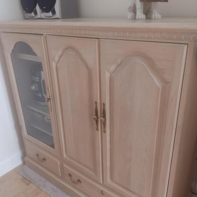 Modern Design Media Cabinet (No Contents)