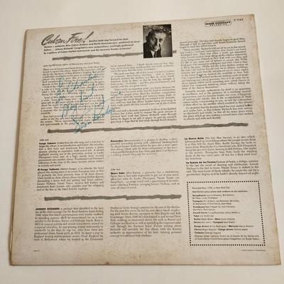 Sale Photo Thumbnail #374: This auction lot is for an Autographed Stan Kenton Vinyl Record.  The record appears to be in good condition but has not been played by us.  The cardboard sleeve has seen some wear and has some edge aging to it.  Given to our client who was a trombone pla