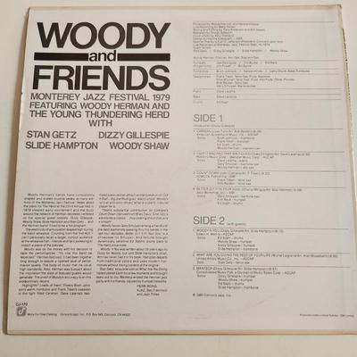 Sale Photo Thumbnail #384: This auction lot is for an Autographed Woody Herman Vinyl Record.  The record appears to be in good condition but has not been played by us.  The cardboard sleeve has seen some wear and has some edge splitting and aging to it.  Given to our client who was