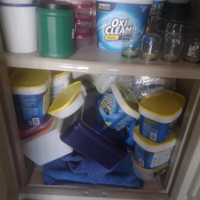 Large Collection of Plastic Containers Various Sizes Most with Lids