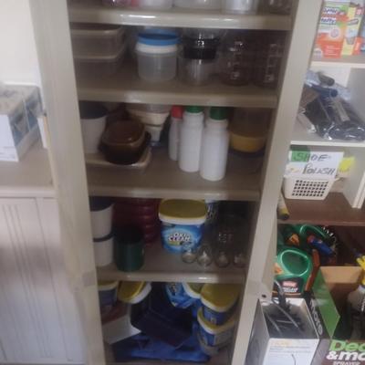 Composite Double Door Tall Storage Cabinet (No Contents)