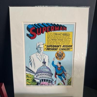 Lot 94 legacy proof, collection coins & carnival glass Kennedy plate, Kennedy Superman