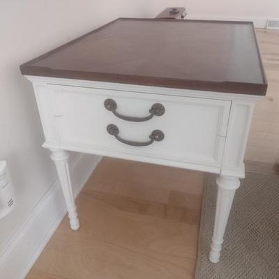 Solid Wood Single Drawer Side Table